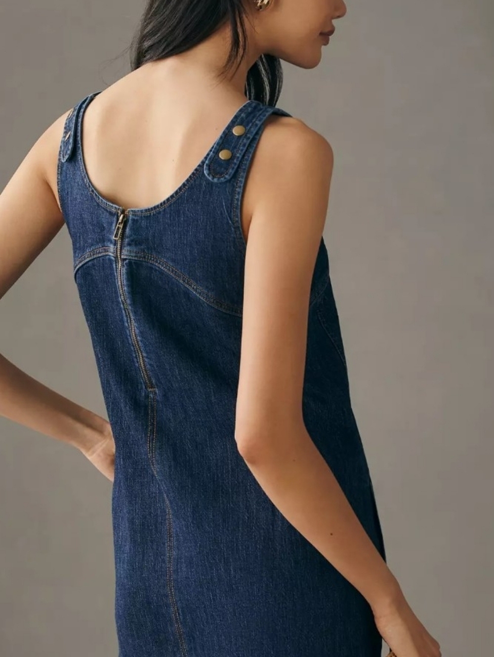 Pilcro Light Blue Denim Shift Dress, Gorgeous, Medium NWT,Sure Cute ! 148 Retail - Picture 7 of 7